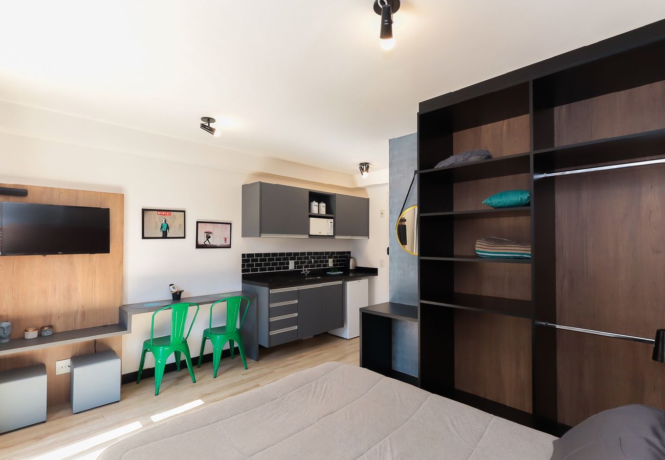 Apartamento en São Paulo - Flat com academia próximo à estação da Luz Apartamento en São Paulo - Flat com academia próximo à estação da Luz