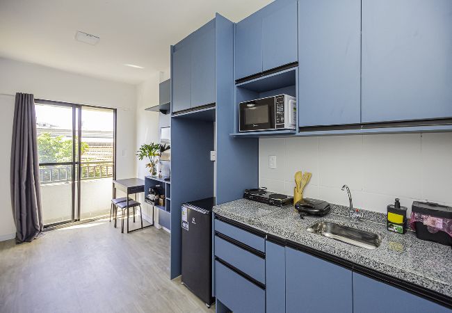 Apartamento en São Paulo - Loft com smart lock e varanda no Bresser Apartamento en São Paulo - Loft com smart lock e varanda no Bresser