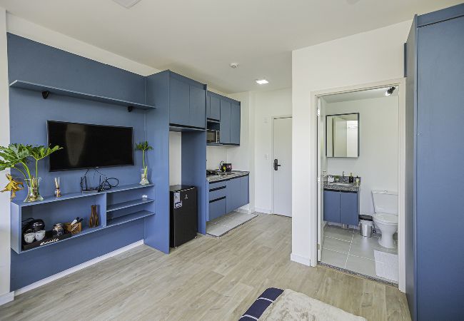 Apartamento en São Paulo - Loft com smart lock e varanda no Bresser Apartamento en São Paulo - Loft com smart lock e varanda no Bresser