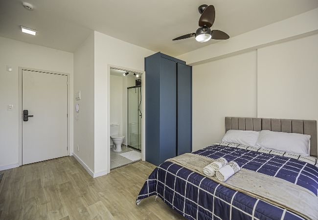 Apartamento en São Paulo - Loft com smart lock e varanda no Bresser Apartamento en São Paulo - Loft com smart lock e varanda no Bresser