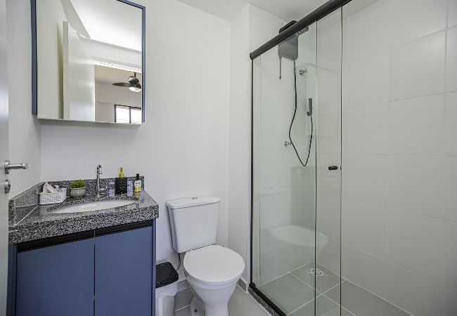 Apartamento en São Paulo - Loft com smart lock e varanda no Bresser Apartamento en São Paulo - Loft com smart lock e varanda no Bresser