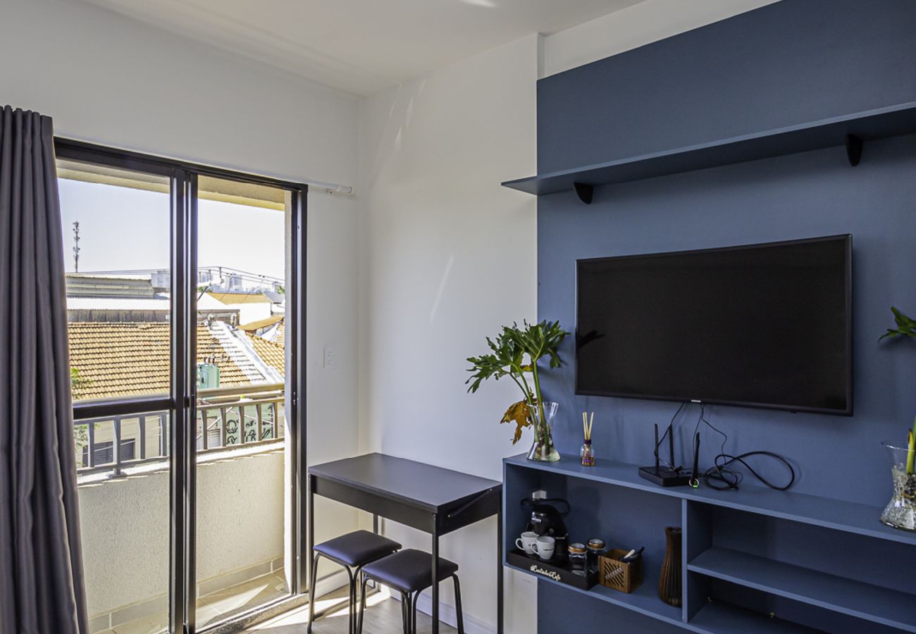 Apartamento en São Paulo - Loft com smart lock e varanda no Bresser Apartamento en São Paulo - Loft com smart lock e varanda no Bresser