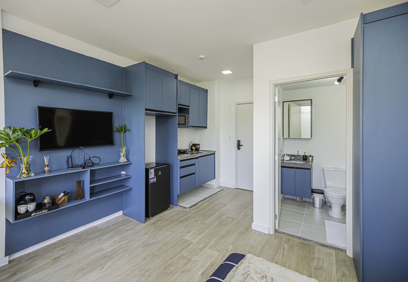 Apartamento en São Paulo - Loft com smart lock e varanda no Bresser Apartamento en São Paulo - Loft com smart lock e varanda no Bresser