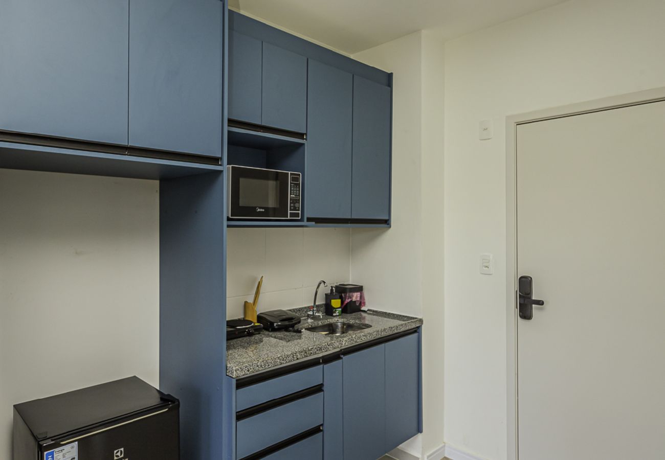 Apartamento en São Paulo - Loft com smart lock e varanda no Bresser Apartamento en São Paulo - Loft com smart lock e varanda no Bresser