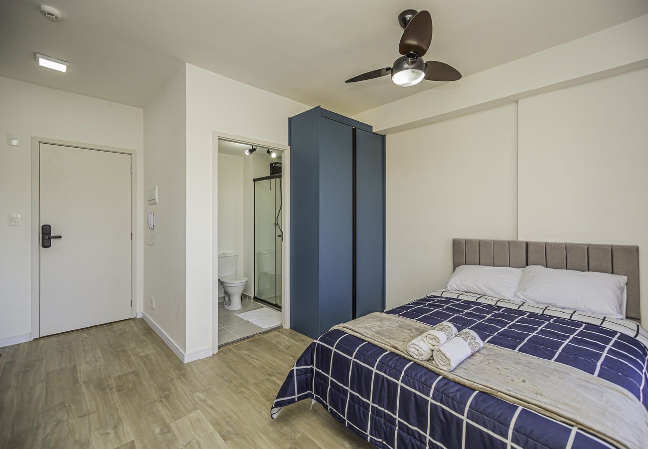 Apartamento en São Paulo - Loft com smart lock e varanda no Bresser Apartamento en São Paulo - Loft com smart lock e varanda no Bresser