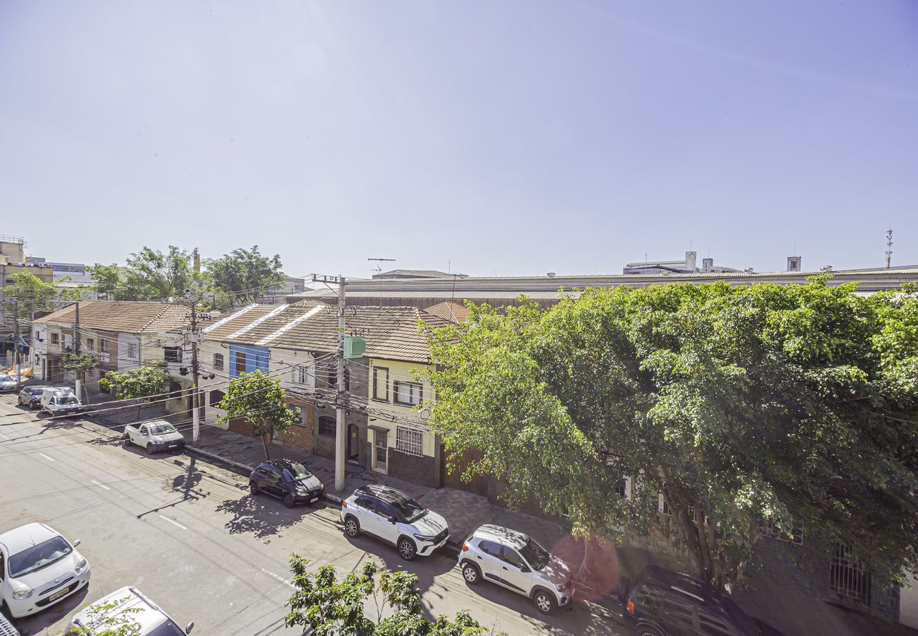 Apartamento en São Paulo - Loft com smart lock e varanda no Bresser Apartamento en São Paulo - Loft com smart lock e varanda no Bresser