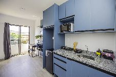 Apartamento en São Paulo - Loft com smart lock e varanda no Bresser