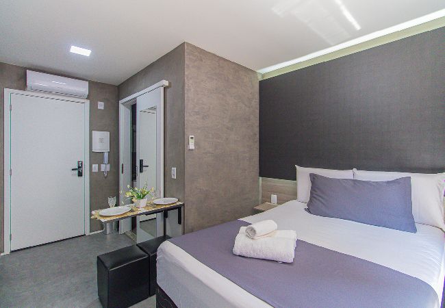 Apartamento en São Paulo - Loft a 10min do metrô com academia na Vila Mariana