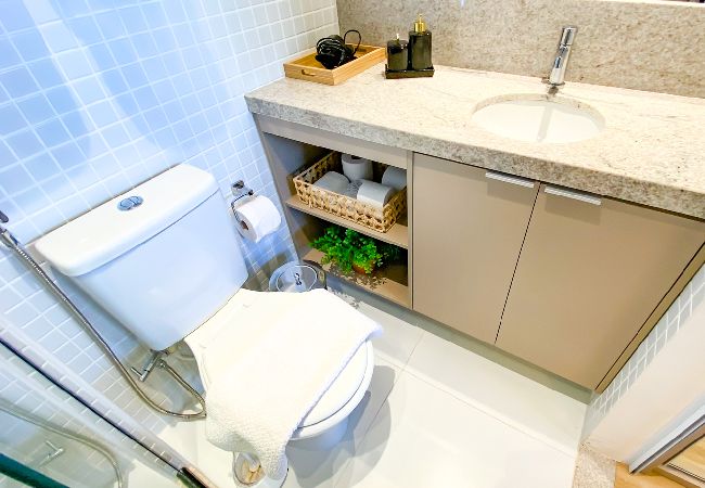 Apartamento en Salvador - Flat Beira-Mar com Varanda, Piscina e Academia Apartamento en Salvador - Flat Beira-Mar com Varanda, Piscina e Academia