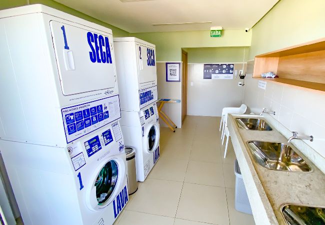 Apartamento en Salvador - Flat Beira-Mar com Varanda, Piscina e Academia Apartamento en Salvador - Flat Beira-Mar com Varanda, Piscina e Academia