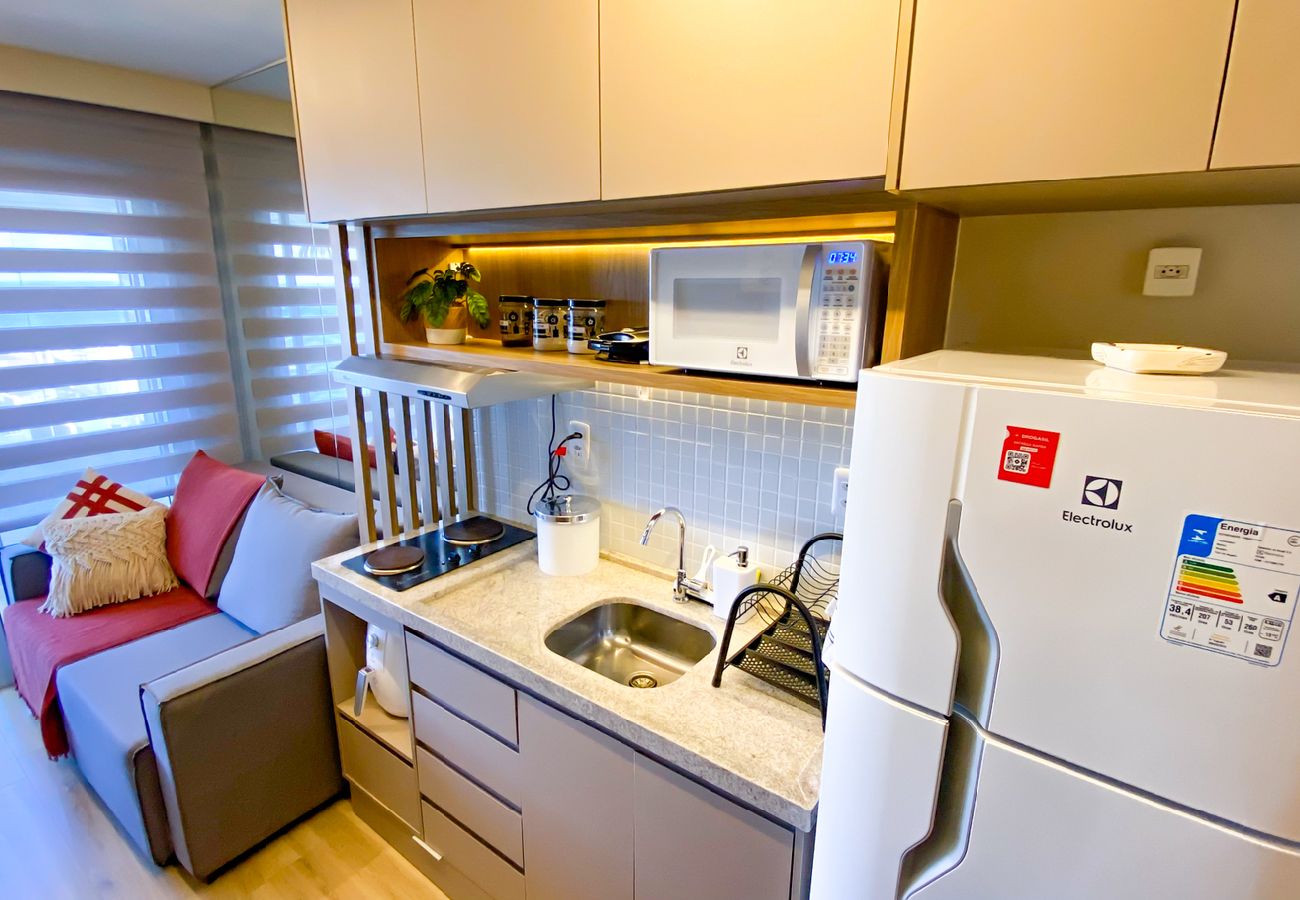 Apartamento en Salvador - Flat Beira-Mar com Varanda, Piscina e Academia Apartamento en Salvador - Flat Beira-Mar com Varanda, Piscina e Academia