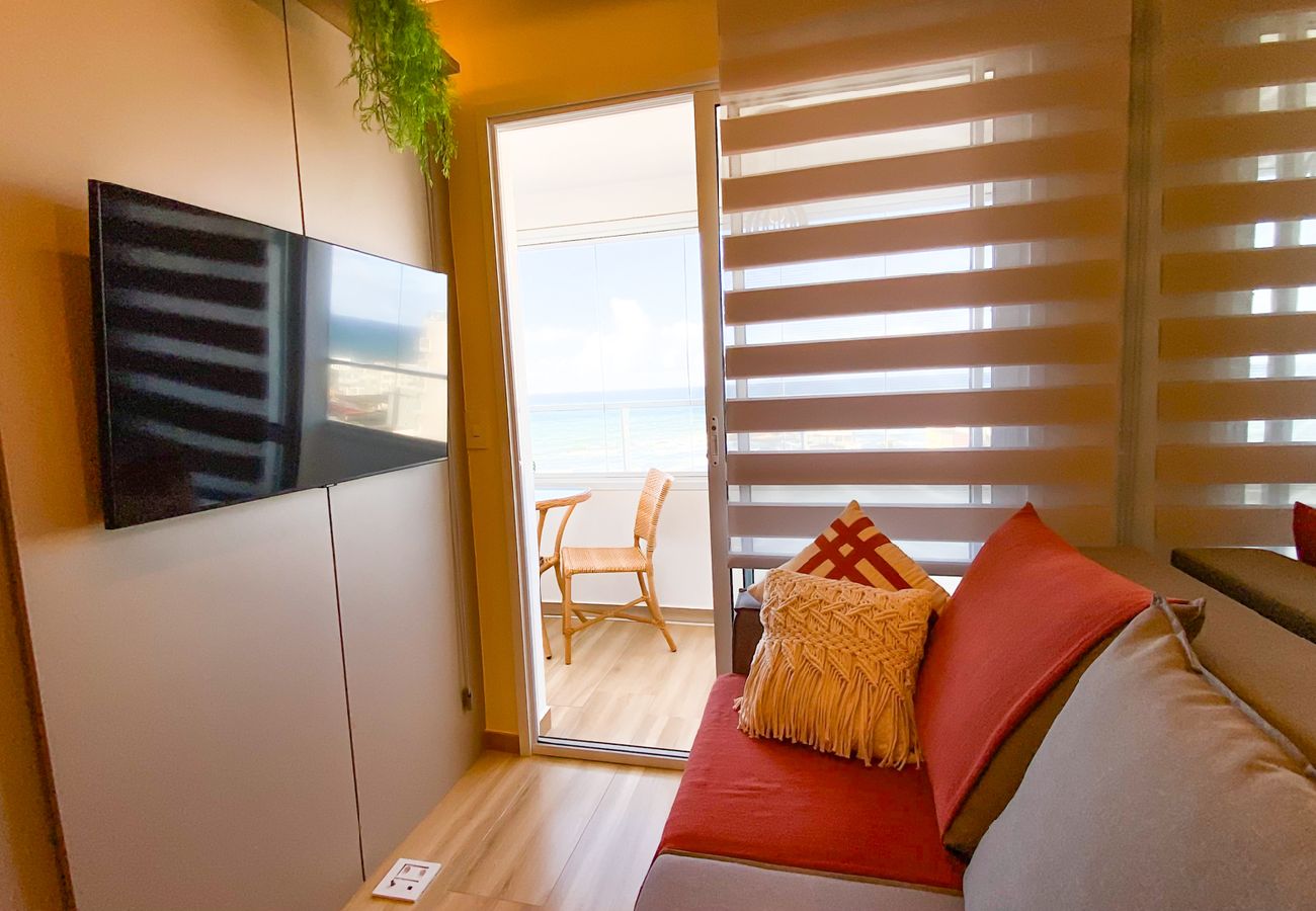 Apartamento en Salvador - Flat Beira-Mar com Varanda, Piscina e Academia Apartamento en Salvador - Flat Beira-Mar com Varanda, Piscina e Academia