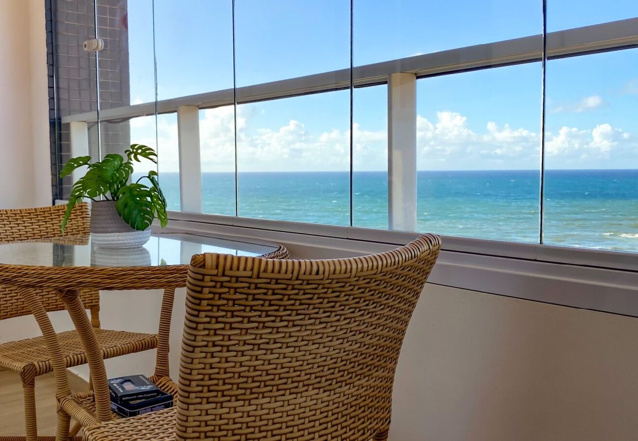 Apartamento en Salvador - Flat Beira-Mar com Varanda, Piscina e Academia Apartamento en Salvador - Flat Beira-Mar com Varanda, Piscina e Academia