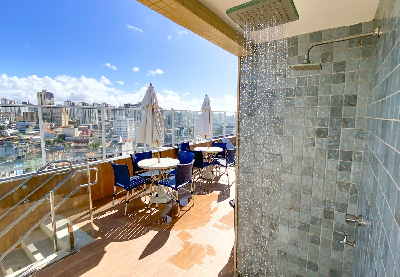Apartamento en Salvador - Flat Beira-Mar com Varanda, Piscina e Academia Apartamento en Salvador - Flat Beira-Mar com Varanda, Piscina e Academia