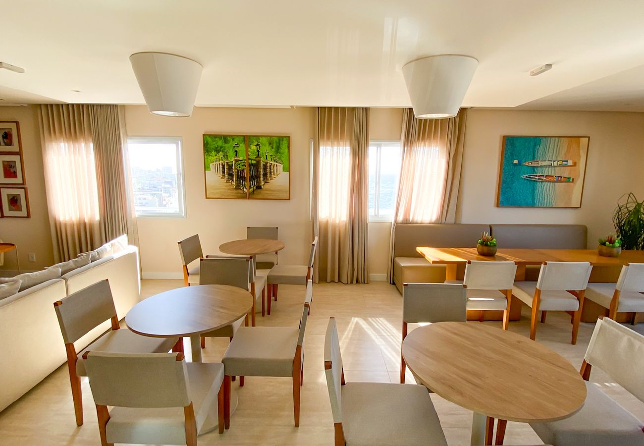 Apartamento en Salvador - Flat Beira-Mar com Varanda, Piscina e Academia Apartamento en Salvador - Flat Beira-Mar com Varanda, Piscina e Academia