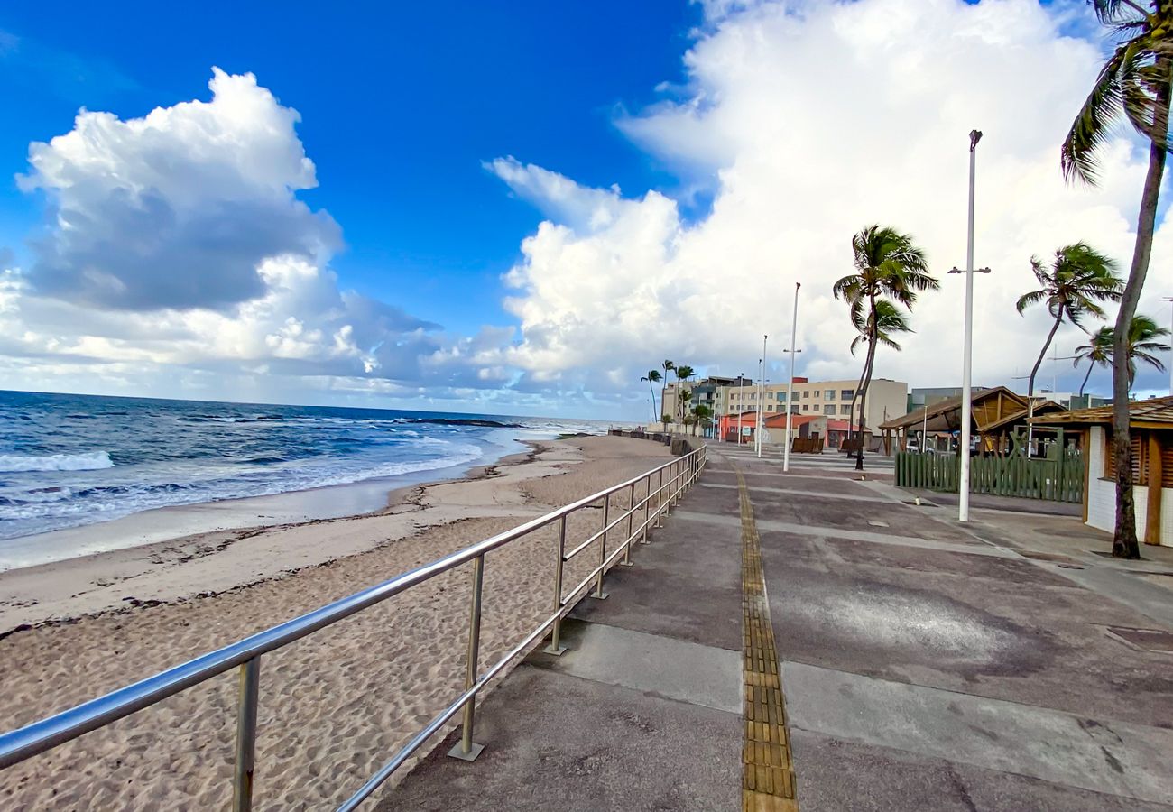 Apartamento en Salvador - Flat Beira-Mar com Varanda, Piscina e Academia Apartamento en Salvador - Flat Beira-Mar com Varanda, Piscina e Academia