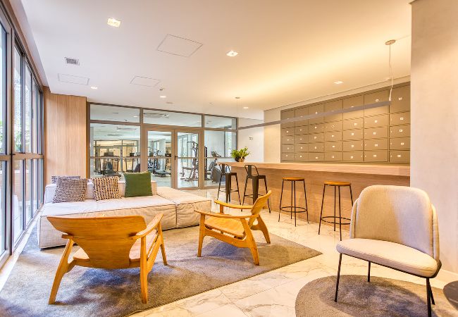 Apartamento en São Paulo - Flat na Vila Mariana c varanda próx ao metrô Apartamento en São Paulo - Flat na Vila Mariana c varanda próx ao metrô