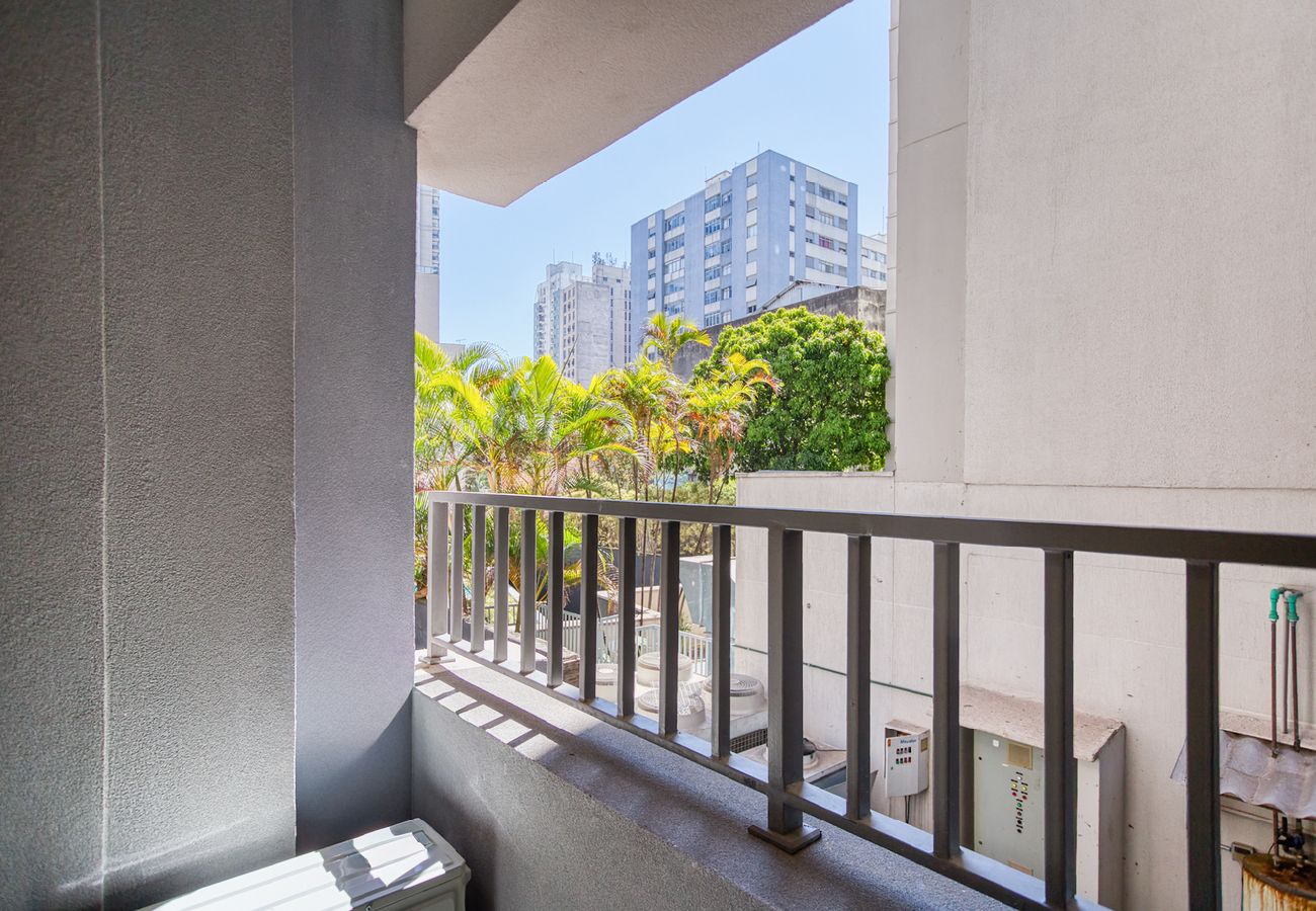 Apartamento en São Paulo - Flat na Vila Mariana c varanda próx ao metrô Apartamento en São Paulo - Flat na Vila Mariana c varanda próx ao metrô