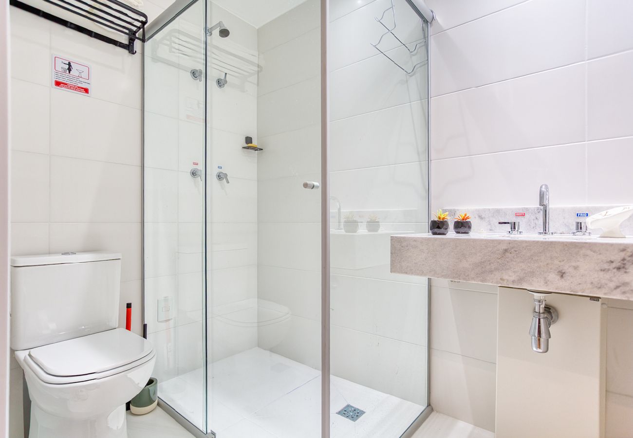 Apartamento en São Paulo - Flat na Vila Mariana c varanda próx ao metrô Apartamento en São Paulo - Flat na Vila Mariana c varanda próx ao metrô