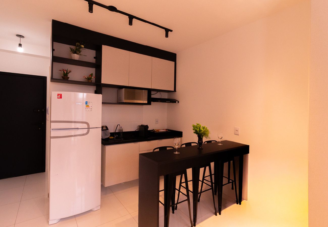 Apartamento en São Paulo - Flat no Tatuapé com Wi-Fi, academia e Smart Lock Apartamento en São Paulo - Flat no Tatuapé com Wi-Fi, academia e Smart Lock