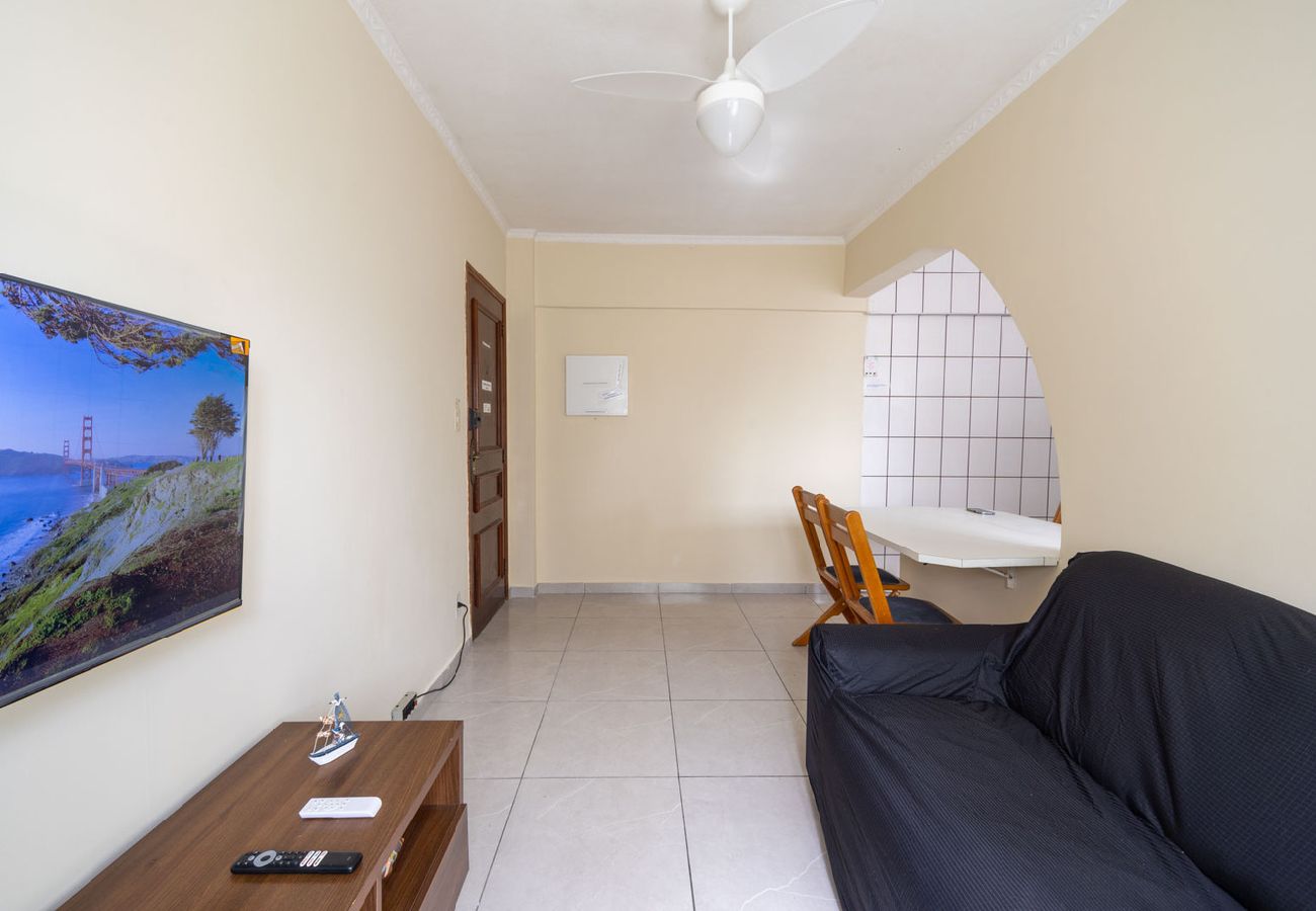 Apartamento en Praia Grande - Apto Beira-mar c/ Vista Lateral e Garagem Apartamento en Praia Grande - Apto Beira-mar c/ Vista Lateral e Garagem