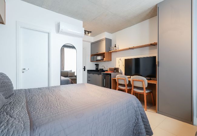 Apartamento en São Paulo - Flat moderno perto do metrô e do Parque Ibirapuera Apartamento en São Paulo - Flat moderno perto do metrô e do Parque Ibirapuera