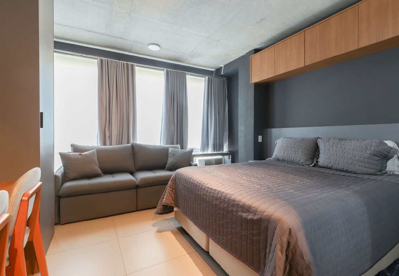 Apartamento en São Paulo - Flat moderno perto do metrô e do Parque Ibirapuera Apartamento en São Paulo - Flat moderno perto do metrô e do Parque Ibirapuera