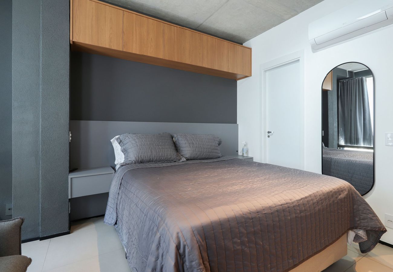 Apartamento en São Paulo - Flat moderno perto do metrô e do Parque Ibirapuera Apartamento en São Paulo - Flat moderno perto do metrô e do Parque Ibirapuera