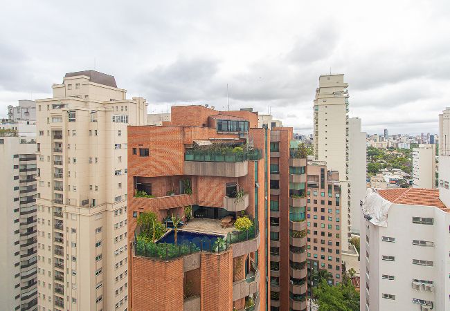 Apartamento en São Paulo - Flat c Academia, Sauna e Garagem - Jardim Paulista Apartamento en São Paulo - Flat c Academia, Sauna e Garagem - Jardim Paulista