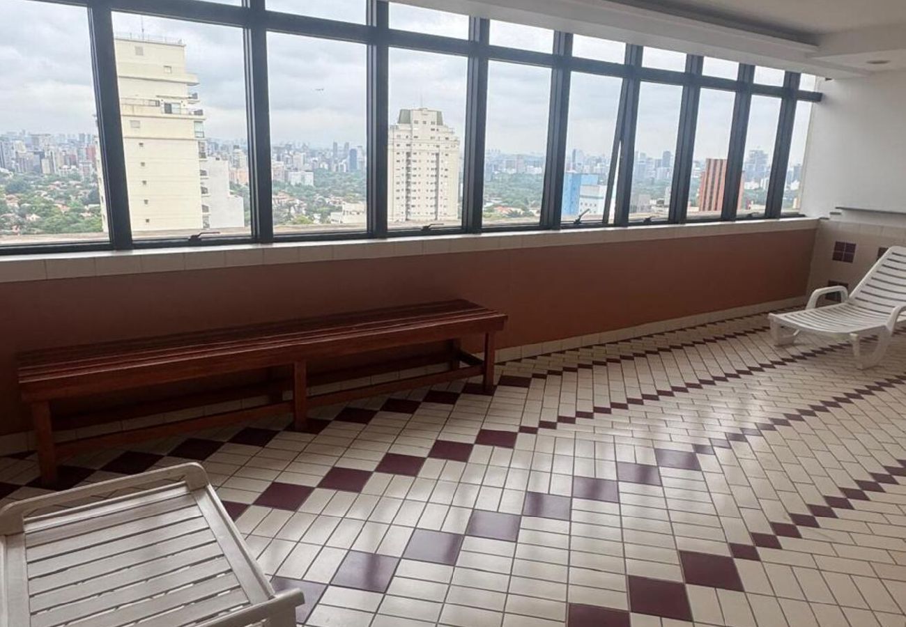 Apartamento en São Paulo - Flat c Academia, Sauna e Garagem - Jardim Paulista Apartamento en São Paulo - Flat c Academia, Sauna e Garagem - Jardim Paulista
