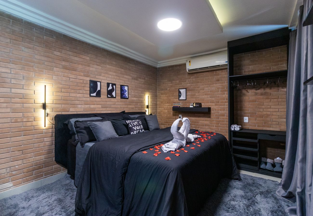 Chalet en Bragança Paulista - Casa Aconchego 01: Ofurô, Lareira e Sala de Cinema