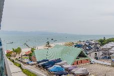 Apartamento en Florianópolis - Apto Pé na Areia com Varanda e Churrasqueira