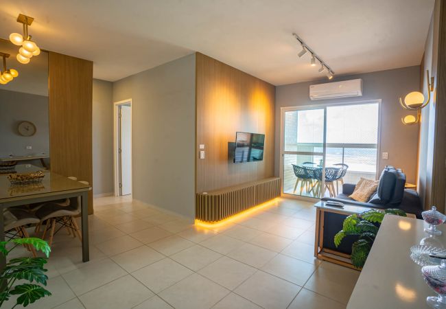 Apartamento en Mongaguá - 1 min from the Beach and Sea View - PCS91