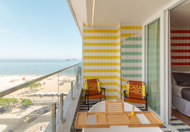 Apartamento en Rio de Janeiro - Vista para o Mar e Varanda com Banheira | Q22