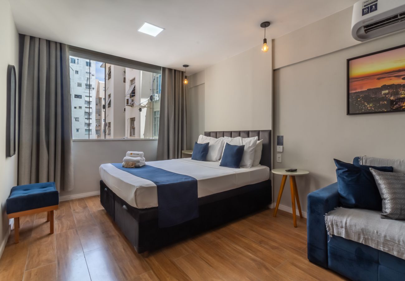 Estudio en Rio de Janeiro - A 3 minutos de la playa de Copacabana | PJ807